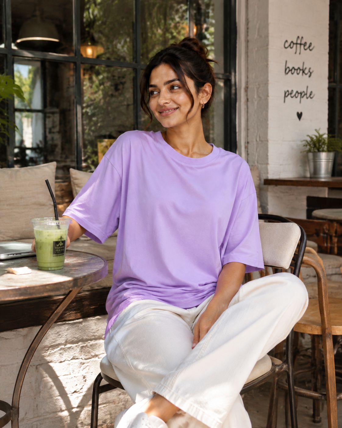 Women's Solid Round Neck T-Shirt | 220 GSM Heavy Cotton-Blend PC Terry Fabric | Half Sleeve Regular Fit Casual Tee for Everyday Wear