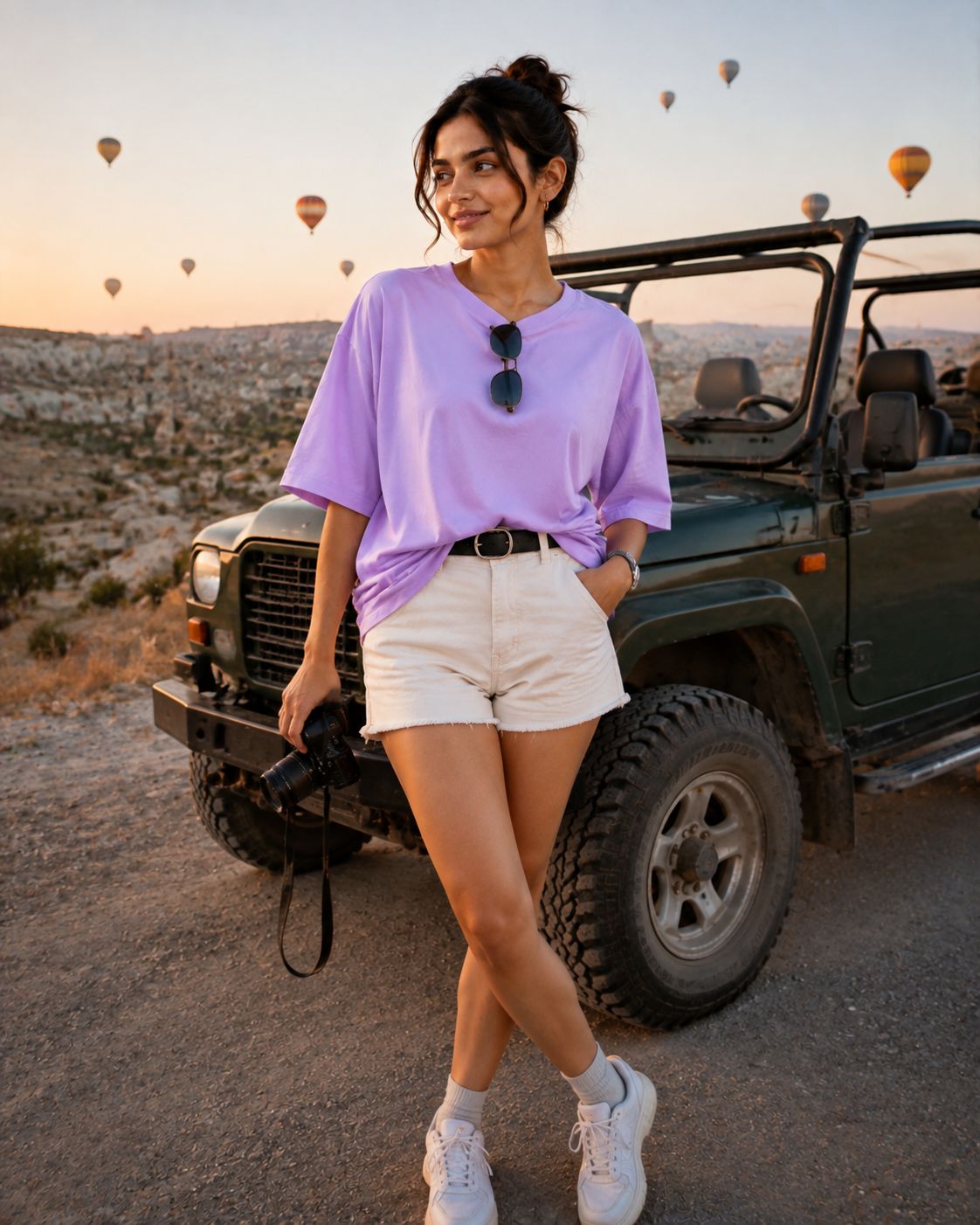 Women's Solid Round Neck T-Shirt | 220 GSM Heavy Cotton-Blend PC Terry Fabric | Half Sleeve Regular Fit Casual Tee for Everyday Wear