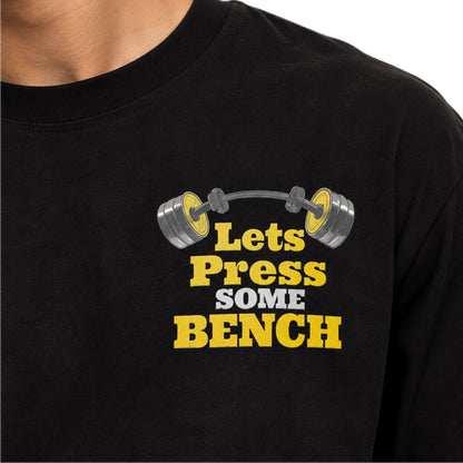Men's Gym T-Shirt | Graphic Printed Round Neck Workout & Casual Tee | 100% Cotton 240 GSM