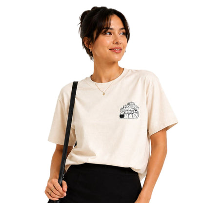 Mochi Women's Cat Graphic T-Shirt | Cotton Round Neck T-shirt | Casual Wear