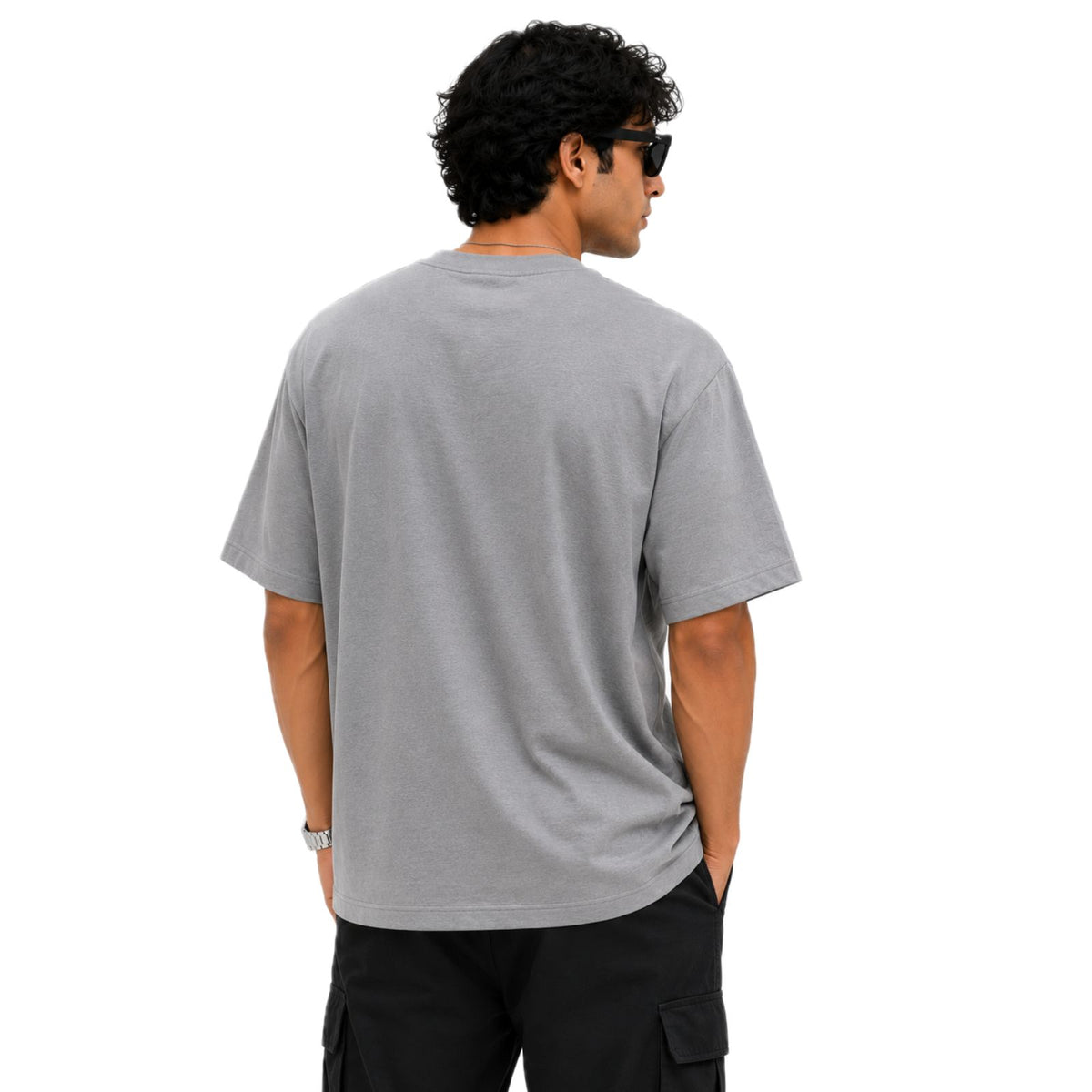 Men's 100% Cotton Solid T-Shirt | Relaxed Fit | Round Neck | Half Sleeve Casual T-Shirt for Everyday Wear