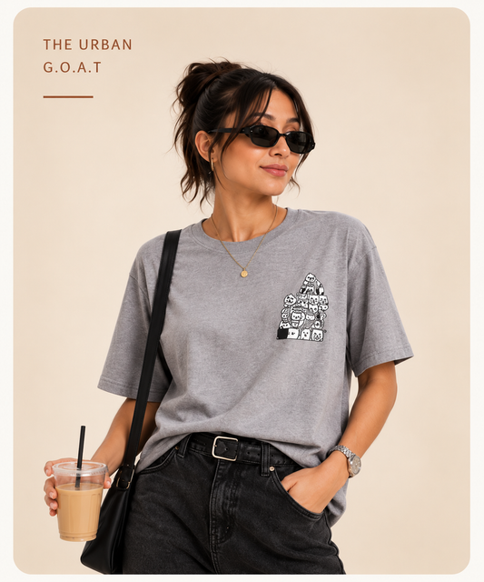 Mochi Women's Cat Graphic T-Shirt | Cotton Round Neck T-shirt | Casual Wear
