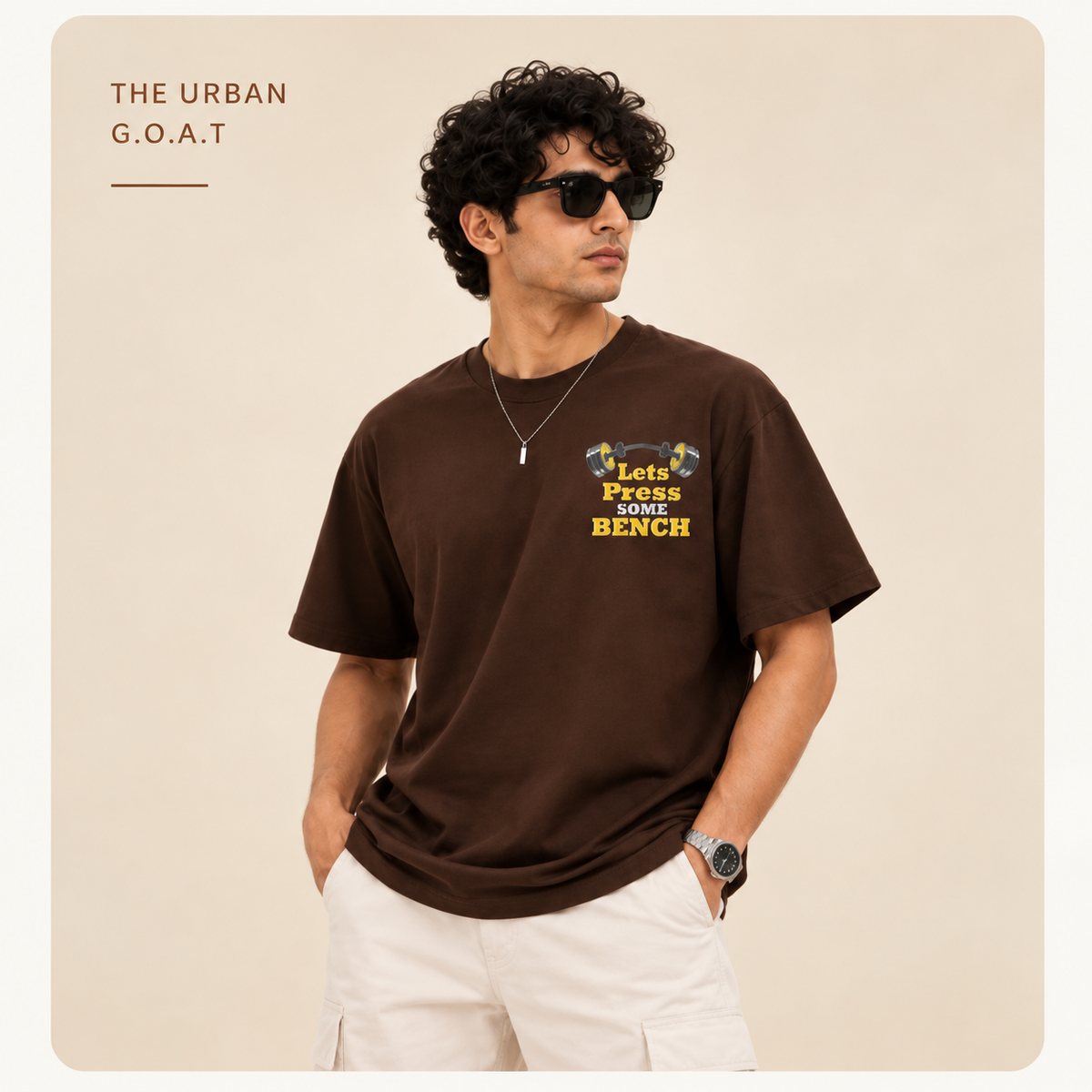 Men's Gym T-Shirt | Graphic Printed Round Neck Workout & Casual Tee | 100% Cotton 240 GSM