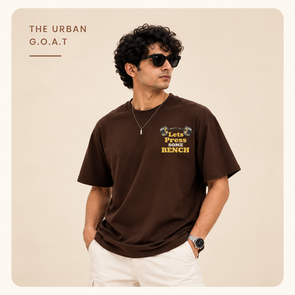 Men's Gym T-Shirt | Graphic Printed Round Neck Workout & Casual Tee | 100% Cotton 240 GSM