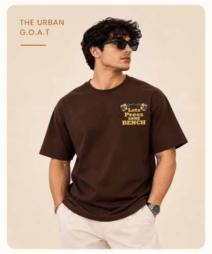 Men's Gym T-Shirt | Graphic Printed Round Neck Workout & Casual Tee | 100% Cotton 240 GSM